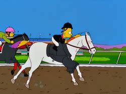 saddlesore galactica|the simpsons horse race.